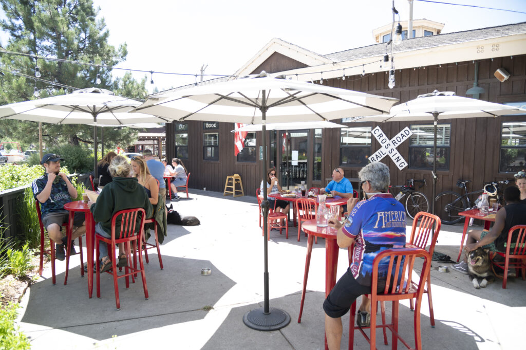Truckee outdoor dining at Jax At The Tracks