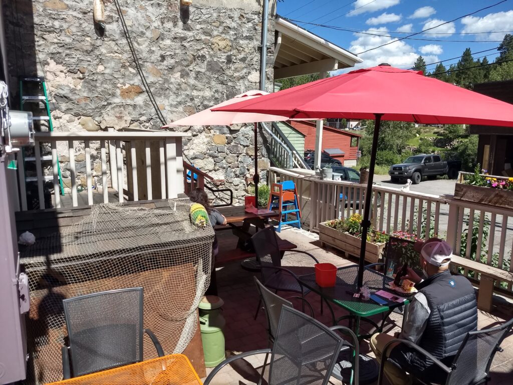 Cozy patio at Morgan's Lobster Shack & Fresh Fish Market