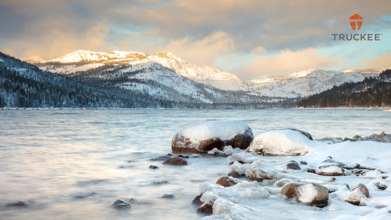 Snow on Donner Lake