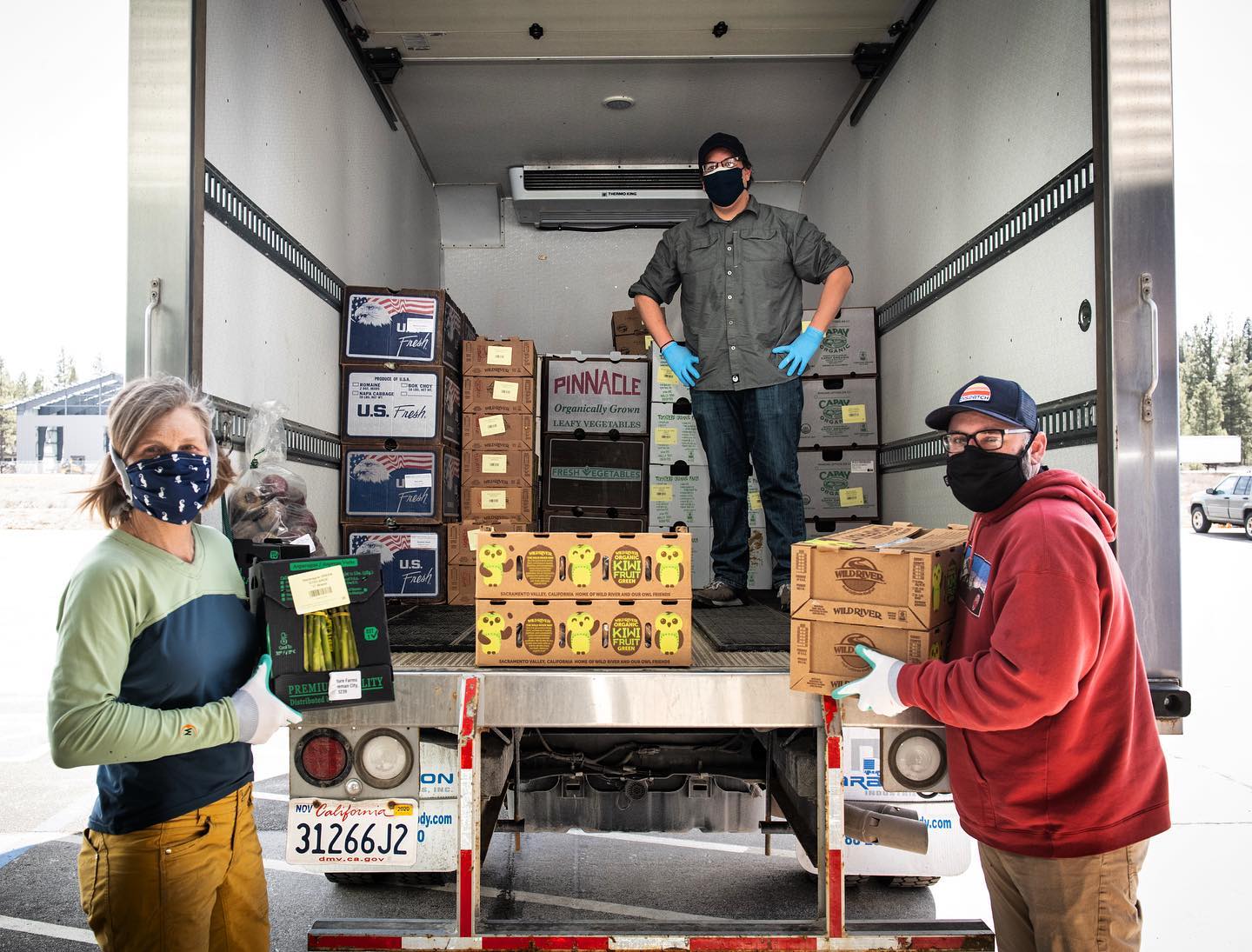 Tahoe Food Hub Unloading Food Delivery