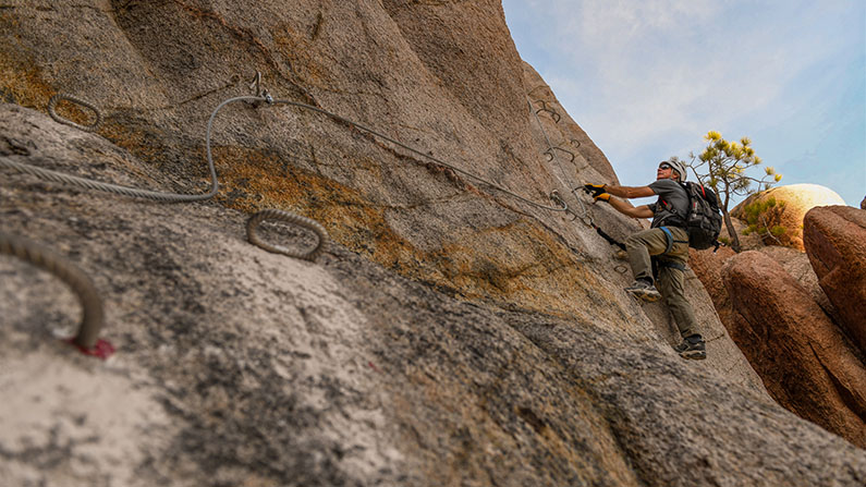 Climb the Squaw Valley Via Ferrata with Alpenglow Expeditions