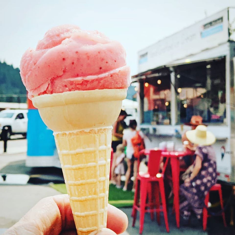 A scoop of ice cream at the Little Truckee Ice Creamery in downtown Truckee