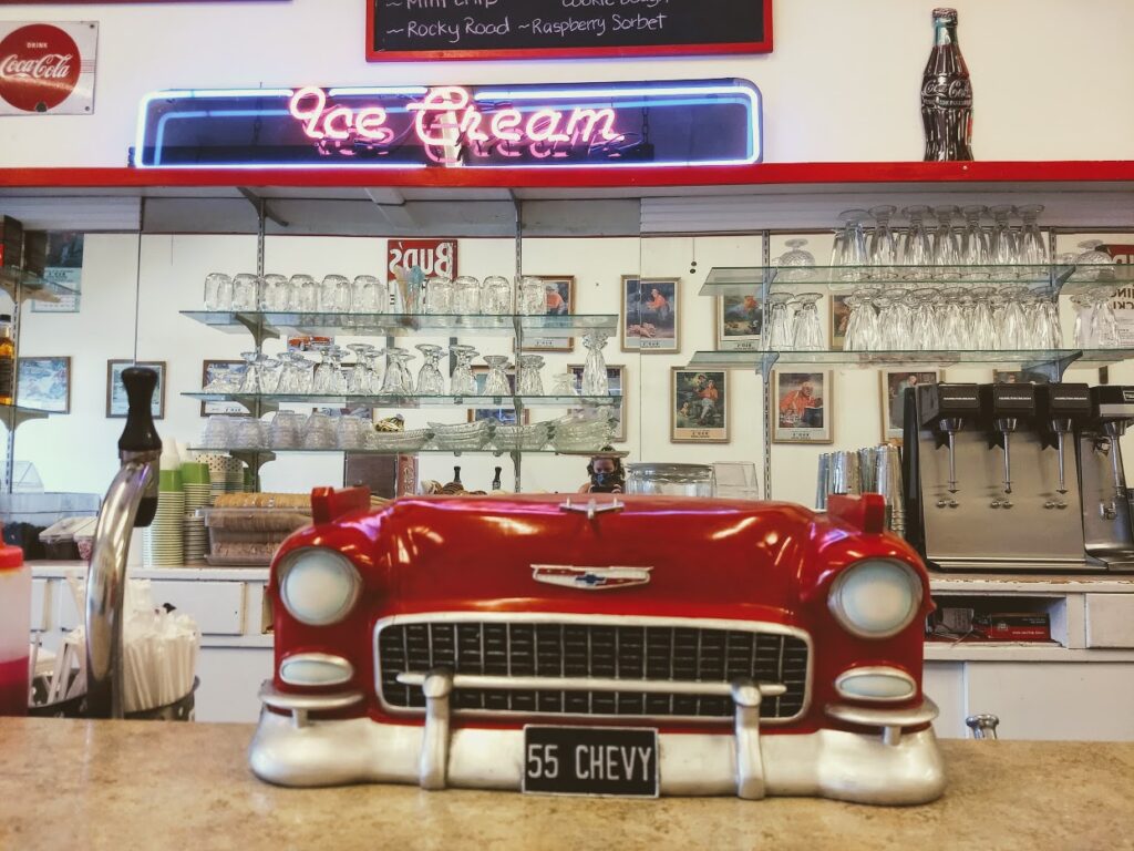 Buds Ice Cream, an old fashioned ice cream parlor in Truckee, CA