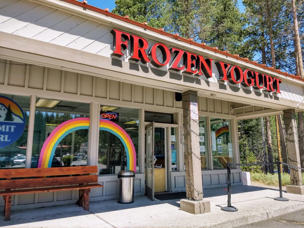 Have frozen yogurt at Summit Swirl in Truckee, CA.