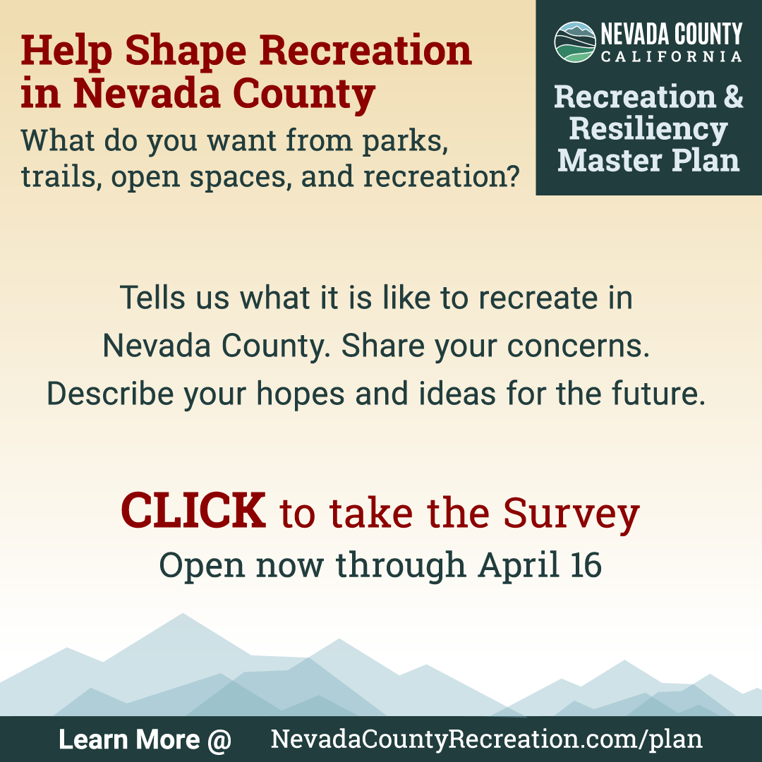 Take survey to help shape recreation in Nevada County.