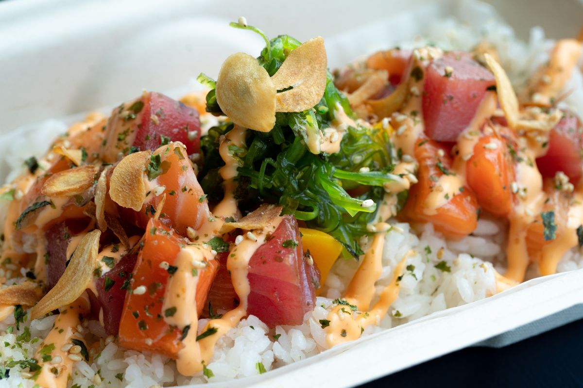 Buoy and Trap's Hawaiian poke bowl.