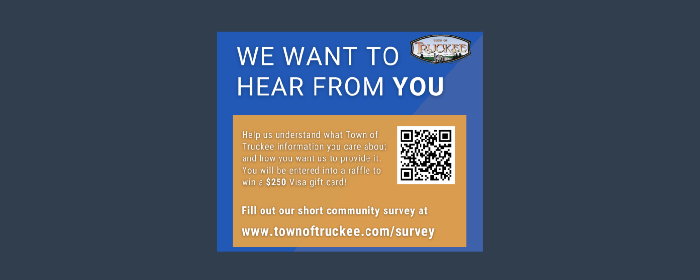Town of Truckee Launches Community Survey to Improve Communication and Public Outreach Plans
