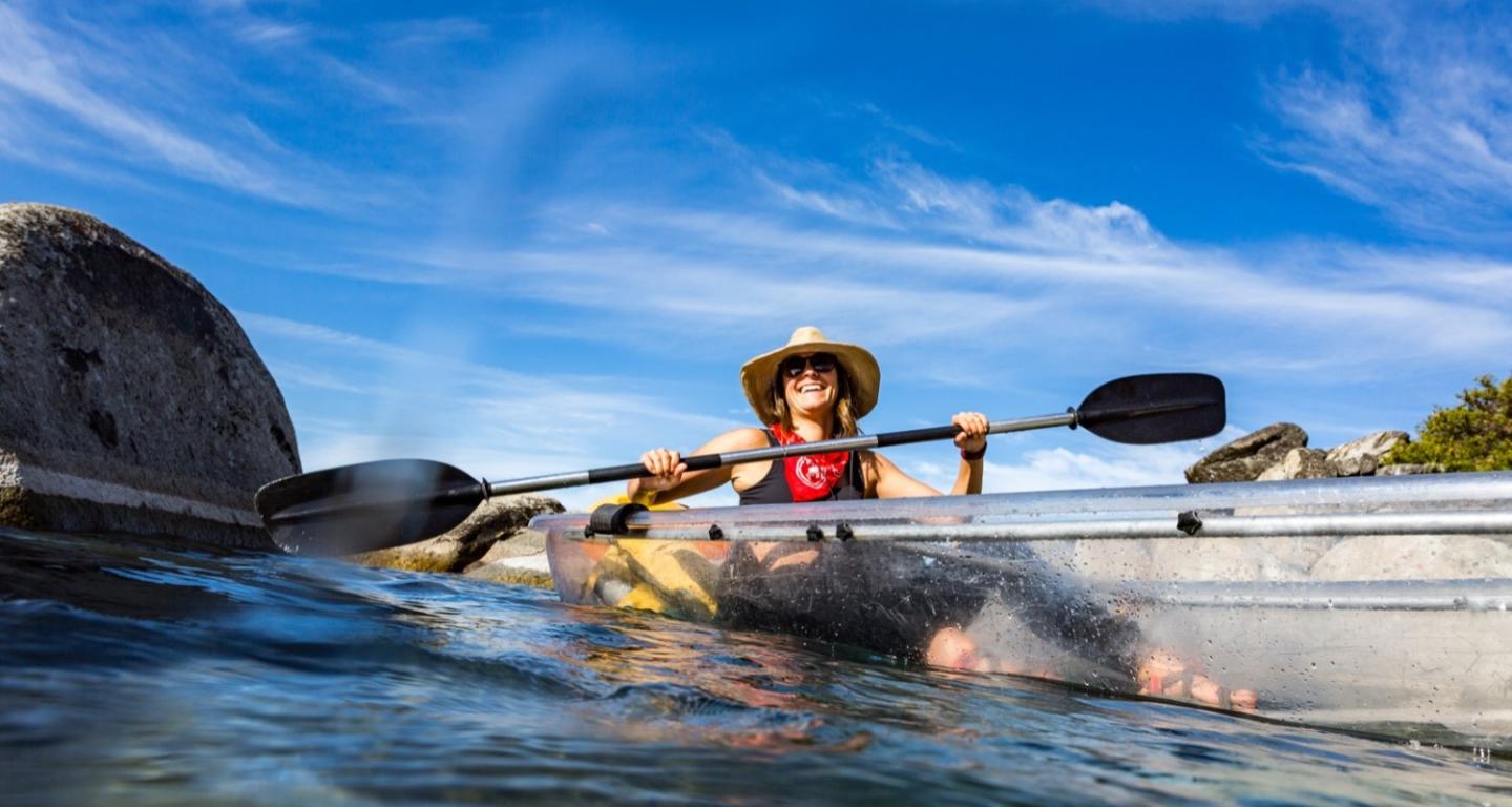 Kayaking Donner Lake and Lake Tahoe