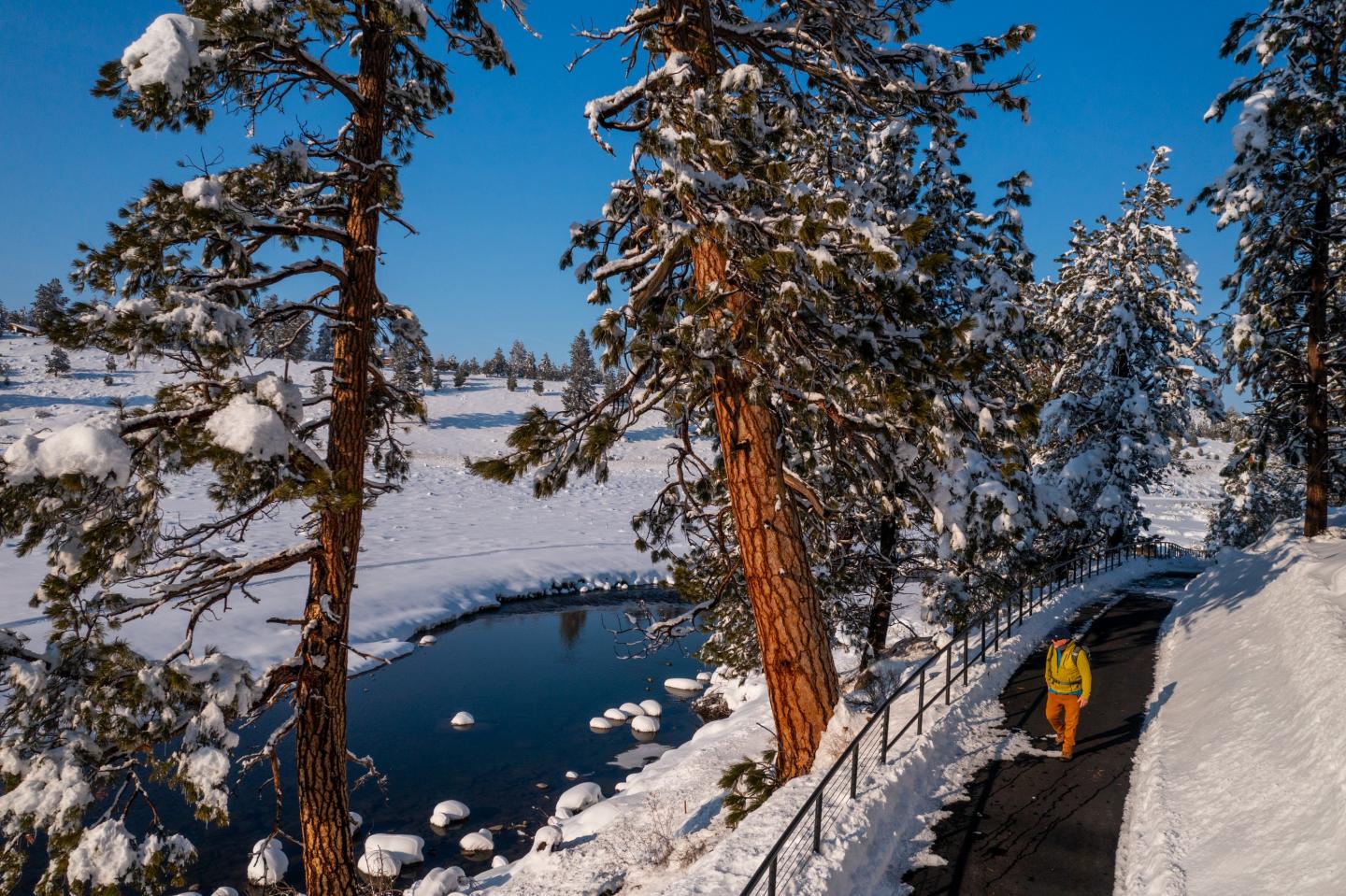 Legacy Trail Truckee River Winter 