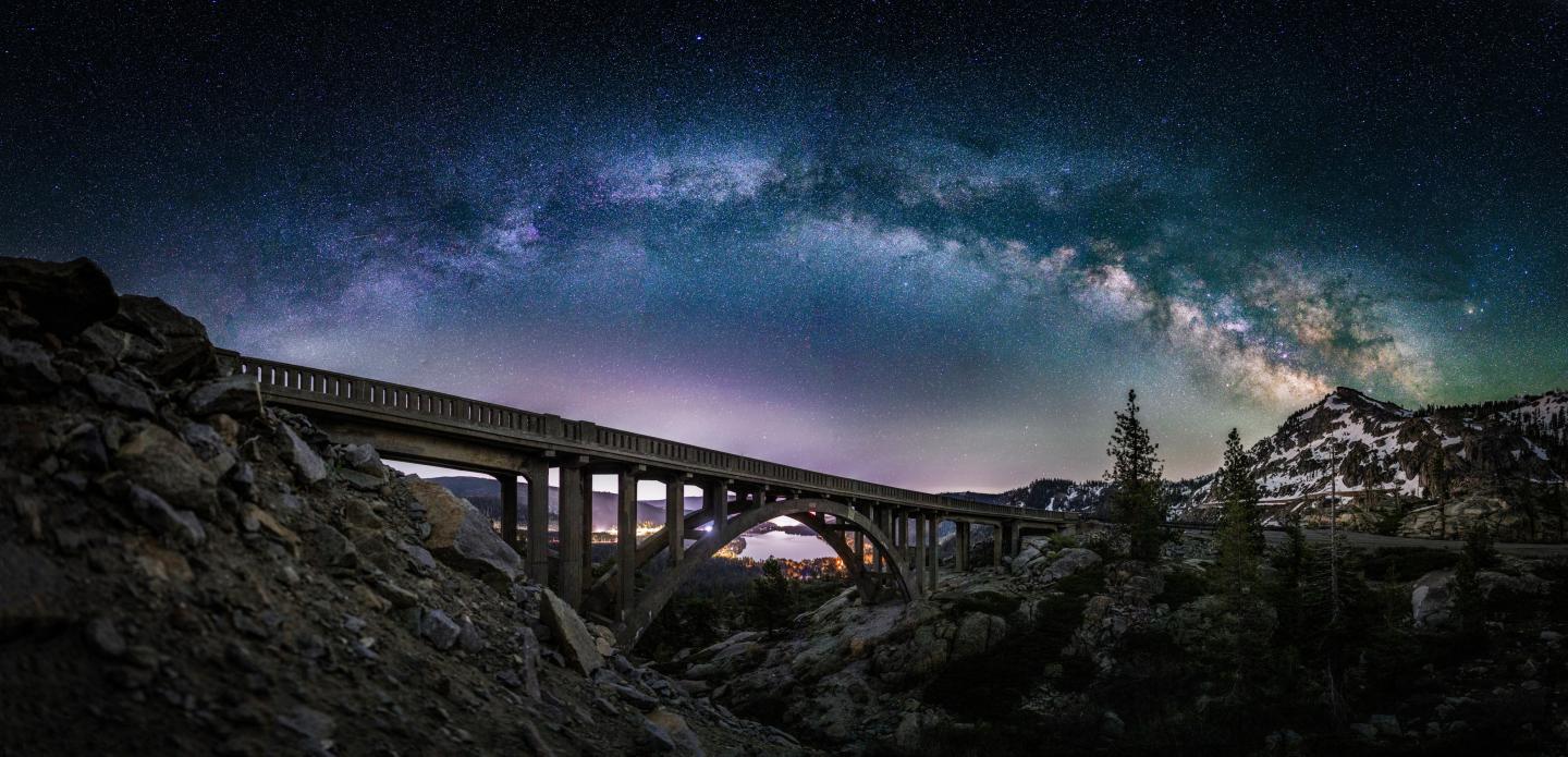 Rainbow Bridge Dark skies Truckee Tahoe
